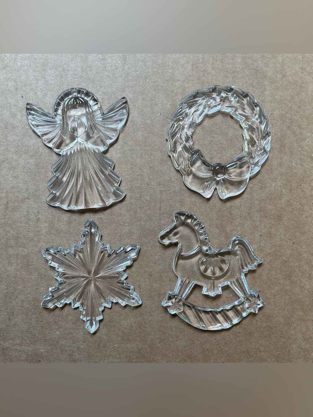 Vintage Princess House Lead Crystal Ornament Set